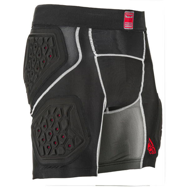 Fly Racing Barricade Compression Shorts product image in Blk sizes L, M, S, XL SKU 360-9755L. Base Layer Shorts | Available at BTO Sports