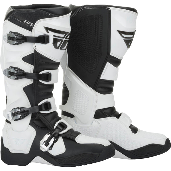 Product image of fly racing fr5 boots white10 b245cc44 8116 4e97 bc84 7168b9221e83 motocross boots showing design and colorway | Available at BTO Sports