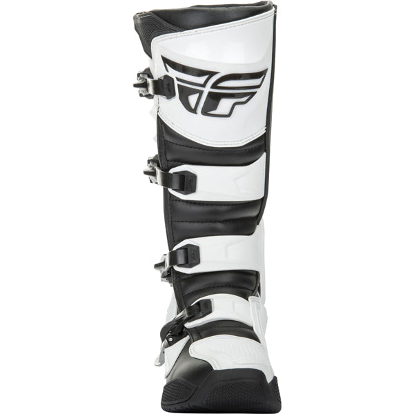 Product image of fly racing fr5 boots white12 5bb94af9 fa84 4e63 a170 1aa1b609022e motocross boots showing design and colorway | Available at BTO Sports