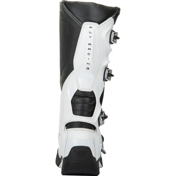 Product image of fly racing fr5 boots white13 8ff669e6 88c6 4623 b8b8 23f0fd117a8f motocross boots showing design and colorway | Available at BTO Sports