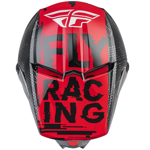 studio product photo of product in BLACK/RED for dirt bike, motocross, off road. SKU 73-349YL.