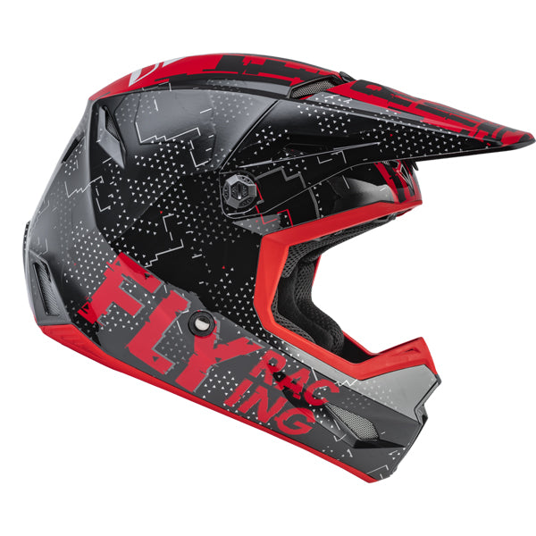 studio product photo of product in BLACK/RED for dirt bike, motocross, off road. SKU 73-349YM.