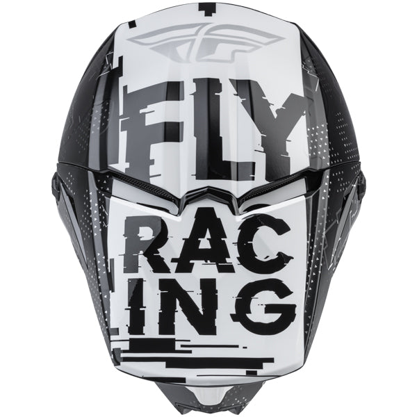 studio product photo of product in BLACK/WHITE for dirt bike, motocross, off road. SKU 73-349YL.