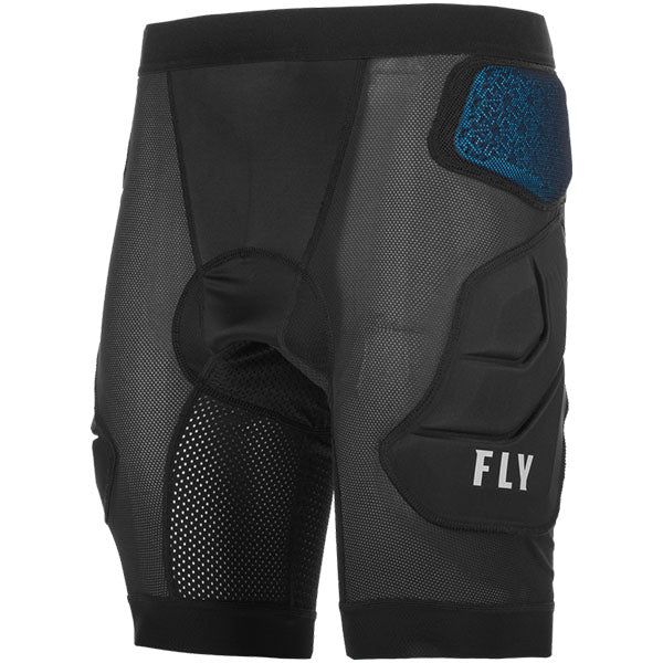 Fly Racing CE Revel Impact Shorts product image in SM sizes Black SKU 360-9756S. Base Layer Shorts | Available at BTO Sports