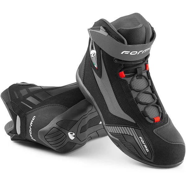 Forma - Genesis Boots motorcycle boots in Black/Gray product view sku FUGENBG39