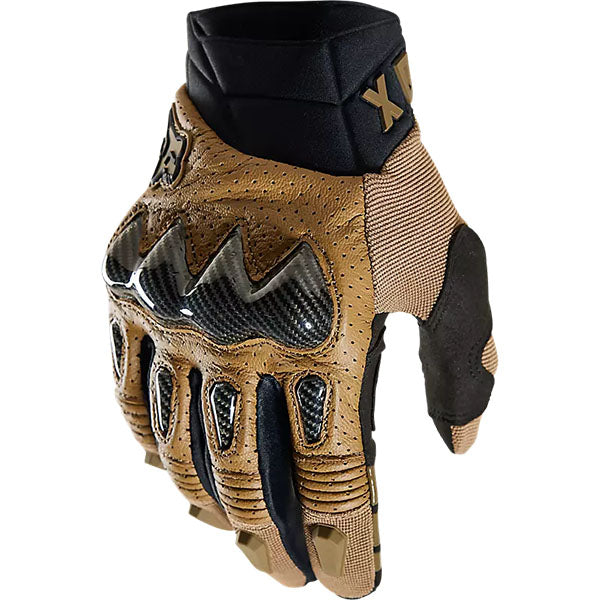 Product image of Fox Racing bomber gloves 0003 27782108 1 e0808f12 3aa0 4306 aabd 6598ec50f619 motocross gloves showing fit, construction, and colorway | Available at BTO Sports