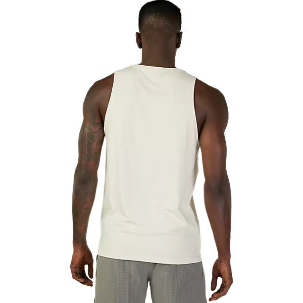 Crisp studio image on a white background of Fox Racing Rep Tank Top; showing sleeveless cut, hem shape, and printed or woven branding; SKU 29083-001-S