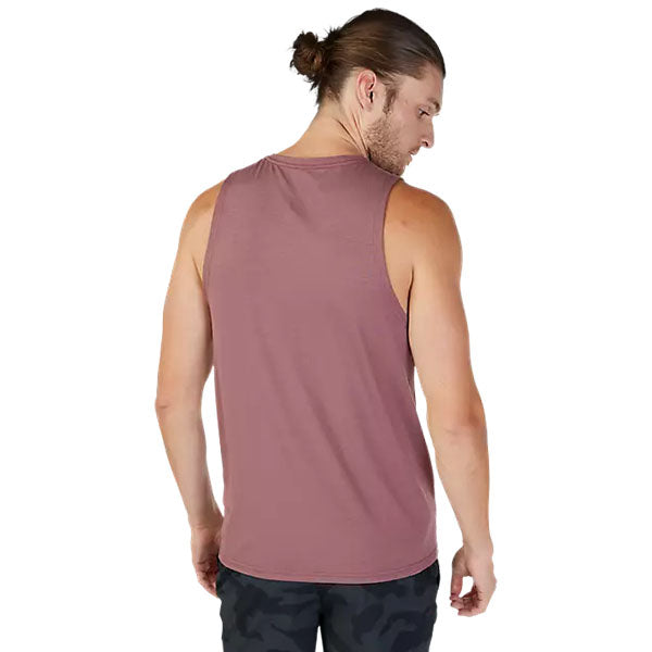 High-resolution studio image of Fox Racing Rep Tank Top; showing sleeveless cut, hem shape, and printed or woven branding; SKU 29083-001-S; Sizes: S-2XL