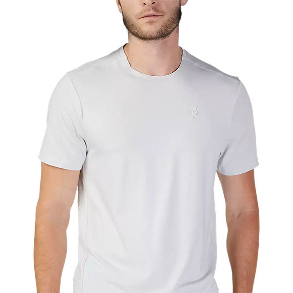 High-resolution studio image of Fox Racing Rep Tee; showing tee fit, printed graphics, and crew neckline; SKU 29081-001-S; Colors: SM, MD, LG