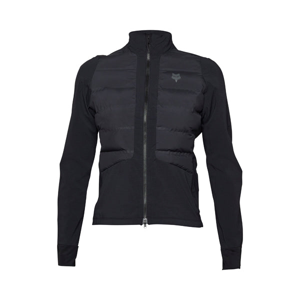 Fox Racing Flexair Fire Hybrid Jacket Mountain Bike (Womens) front angle view in Cocoa sizes XS, SM, MD, LG, XL SKU 31522-222-XS. Riding Jacket | Available at BTO Sports