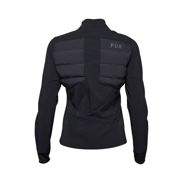 Fox Racing Flexair Fire Hybrid Jacket Mountain Bike (Womens) side view in Cocoa sizes XS, SM, MD, LG, XL SKU 31522-222-XS. Riding Jacket | Available at BTO Sports