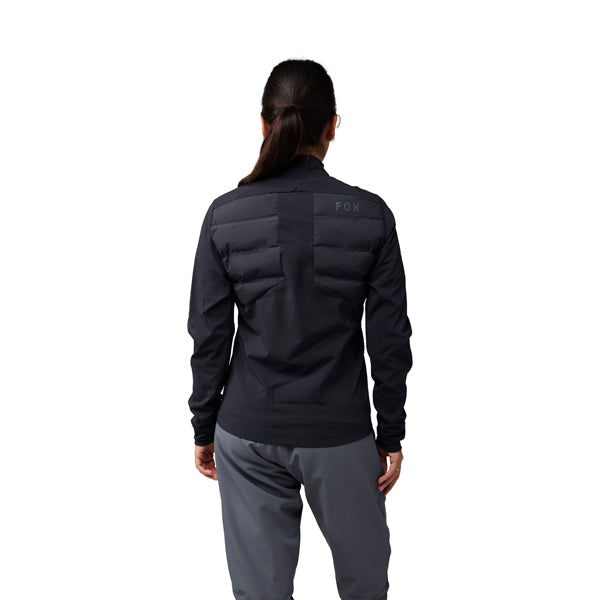 Fox Racing Flexair Fire Hybrid Jacket Mountain Bike (Womens) product image in Cocoa sizes XS, SM, MD, LG, XL SKU 31522-222-XS. Riding Jacket | Available at BTO Sports