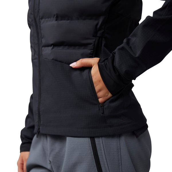 Fox Racing Flexair Fire Hybrid Jacket Mountain Bike (Womens) product image in Cocoa sizes XS, SM, MD, LG, XL SKU 31522-222-XS. Riding Jacket | Available at BTO Sports