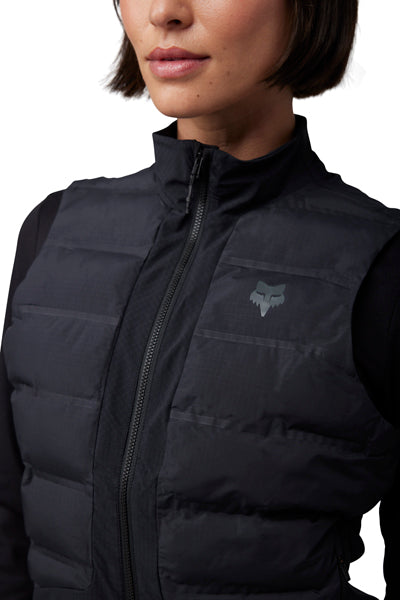 Fox Racing Flexair Fire Vest Mountain Bike (Womens) product image in Cocoa sizes XS, SM, MD, LG, XL SKU 32000-222-XS. Riding Vest | Available at BTO Sports