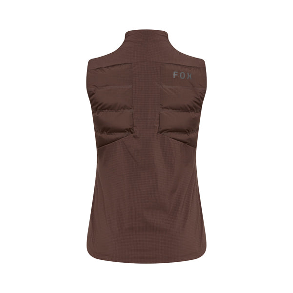 Fox Racing Flexair Fire Vest Mountain Bike (Womens) side view in Cocoa sizes XS, SM, MD, LG, XL SKU 32000-222-XS. Riding Vest | Available at BTO Sports