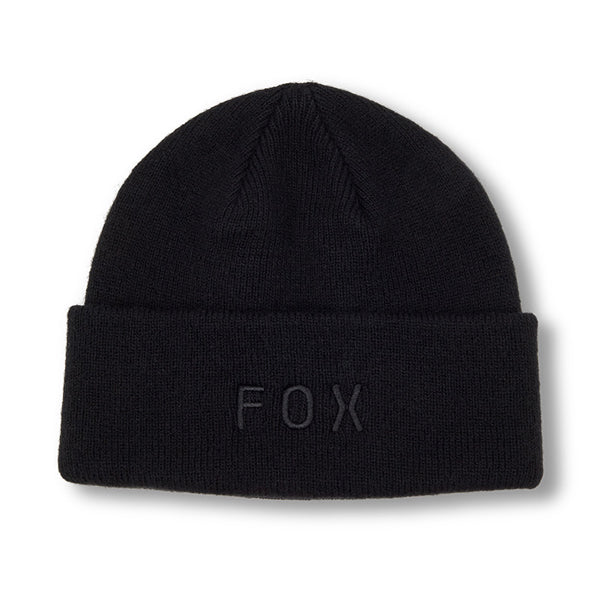 Fox Racing Wordmark Beanie SKU:32866-001-OS – product image – Colors: Black | Available at BTO Sports