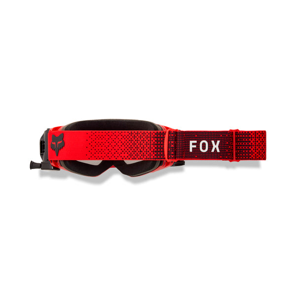 Fox Racing Vue Roll Off Goggles side view in Flo/Red SKU 32975-110-OS. Roll-Off Goggles | Available at BTO Sports