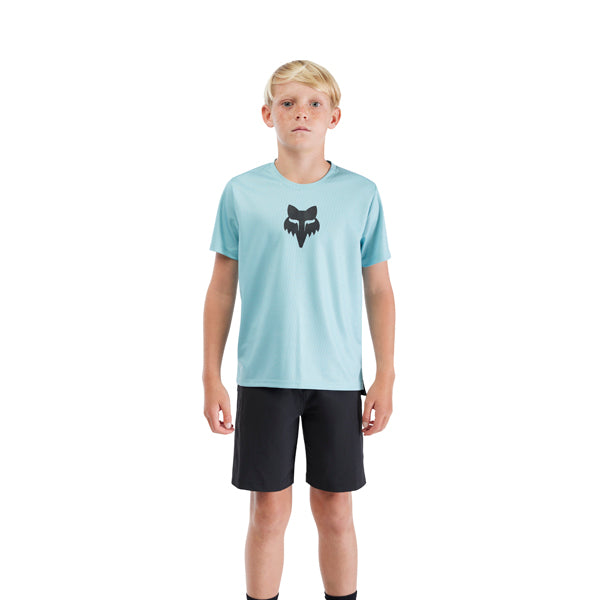 Product image of Fox Racing - Ranger Fox Head Short Sleeve Jersey (MTB) (Youth) SKU:33447-402-YS | Designed for Mountain Bike, BMX and E-Bike riders | Available at BTO Sports