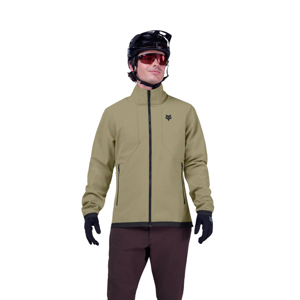 Fox Racing Ranger Fire Jacket Mountain Bike rear view in Cocoa sizes SM, MD, LG, XL, 2X SKU 33772-222-S. Riding Jacket | Available at BTO Sports