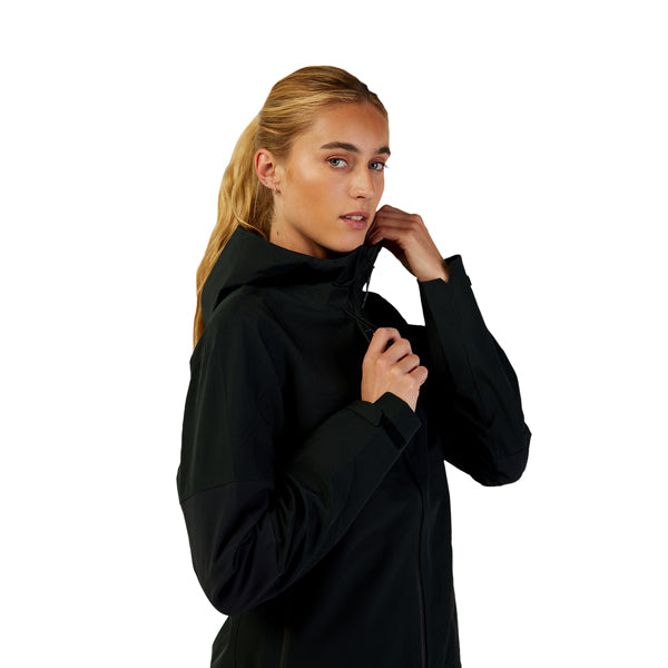 Fox Racing Defend 3 Layer Water Jacket Mountain Bike (Womens) side view in Coral sizes XS, SM, MD, LG, XL SKU 33774-A03-XS. Riding Jacket | Available at BTO Sports