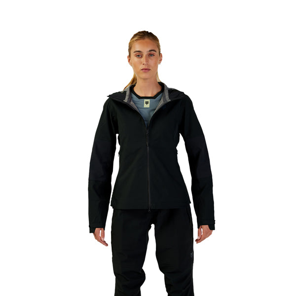 Fox Racing Defend 3 Layer Water Jacket Mountain Bike (Womens) rear view in Coral sizes XS, SM, MD, LG, XL SKU 33774-A03-XS. Riding Jacket | Available at BTO Sports