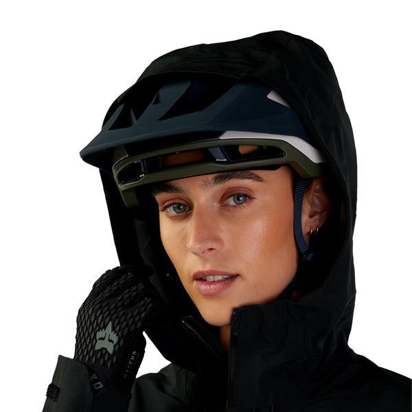 Fox Racing Defend 3 Layer Water Jacket Mountain Bike (Womens) product image in Coral sizes XS, SM, MD, LG, XL SKU 33774-A03-XS. Riding Jacket | Available at BTO Sports
