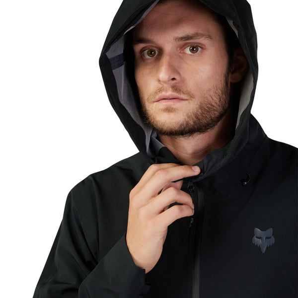 Fox Racing Defend 3 Layer Water Jacket Mountain Bike product image in Cocoa sizes SM, MD, LG, XL, 2X SKU 33784-222-S. Riding Jacket | Available at BTO Sports