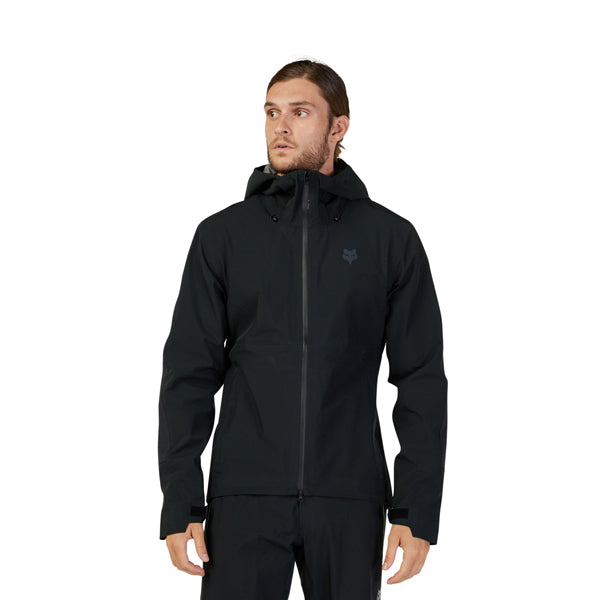 Fox Racing Defend 3 Layer Water Jacket Mountain Bike side view in Cocoa sizes SM, MD, LG, XL, 2X SKU 33784-222-S. Riding Jacket | Available at BTO Sports