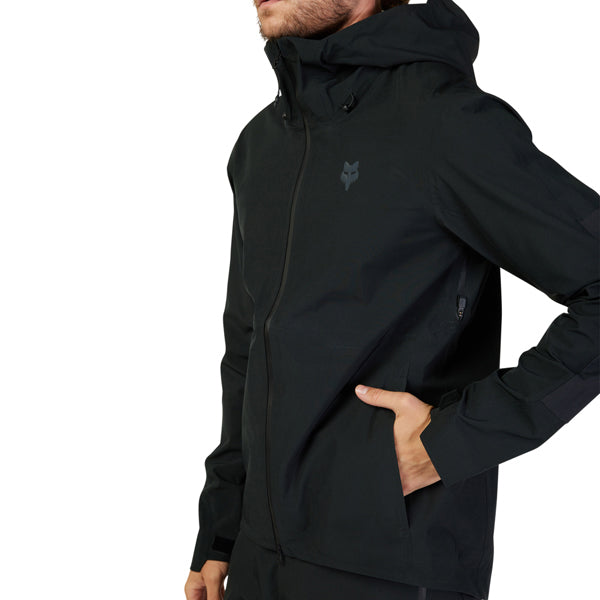 Fox Racing Defend 3 Layer Water Jacket Mountain Bike product image in Cocoa sizes SM, MD, LG, XL, 2X SKU 33784-222-S. Riding Jacket | Available at BTO Sports
