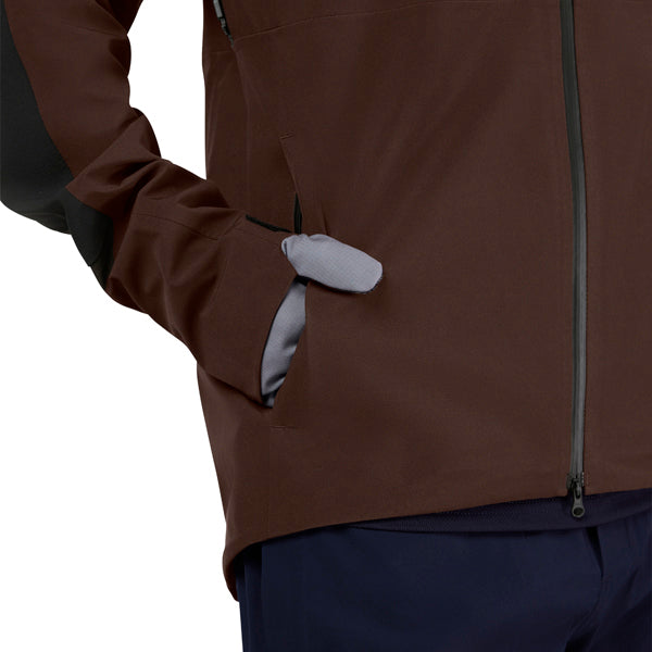 Fox Racing Defend 3 Layer Water Jacket Mountain Bike product image in Cocoa sizes SM, MD, LG, XL, 2X SKU 33784-222-S. Riding Jacket | Available at BTO Sports