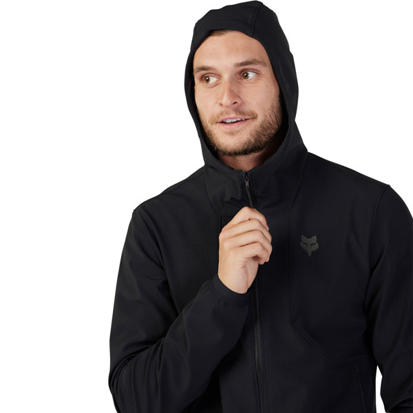 Fox Racing Ranger Fire Hoodie Mountain Bike product image in Adobe sizes SM, MD, LG, XL, 2X SKU 33806-291-S. Riding Jacket | Available at BTO Sports