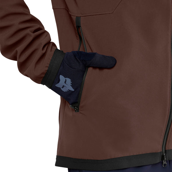 Fox Racing Ranger Fire Hoodie Mountain Bike product image in Adobe sizes SM, MD, LG, XL, 2X SKU 33806-291-S. Riding Jacket | Available at BTO Sports