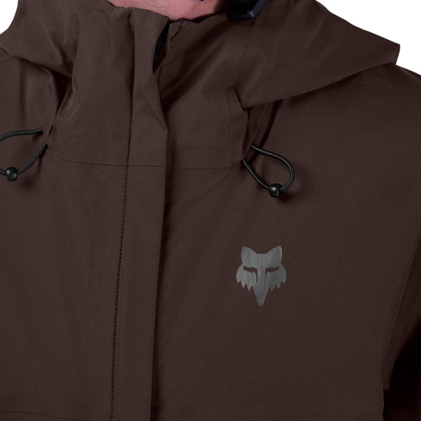 Fox Racing Ranger Water Jacket Mountain Bike product image in Cocoa sizes SM, MD, LG, XL, 2X SKU 36251-222-S. Riding Jacket | Available at BTO Sports