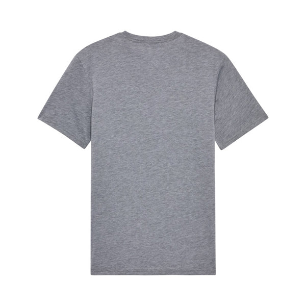 Professional studio photo of Fox Racing Glyph Tech Tee; showing tee fit, printed graphics, and crew neckline; SKU 36444-185-S; Sizes: S-2XL