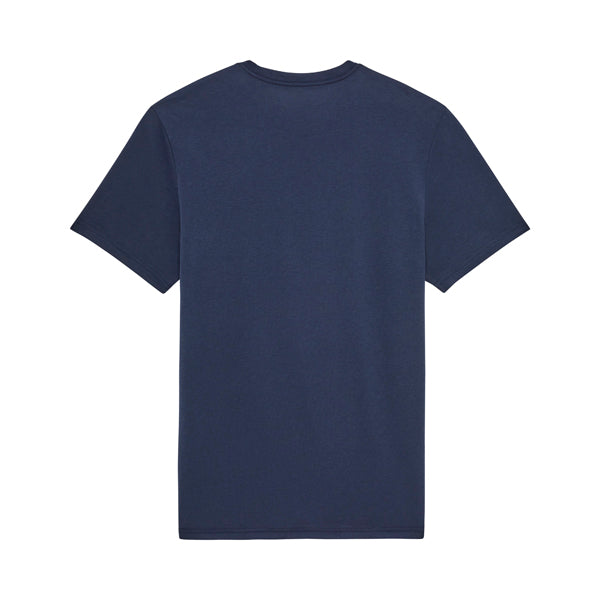 Professional studio photo of Fox Racing Kairos Tech Tee; showing tee fit, printed graphics, and crew neckline; SKU 37367-329-S; Sizes: S-2XL