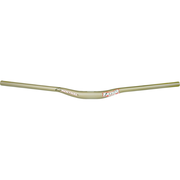 Studio photo on a white background of Renthal - Fatbar Lite35 Handlebar (MTB); showing overall shape and visible design details; SKU 06016690