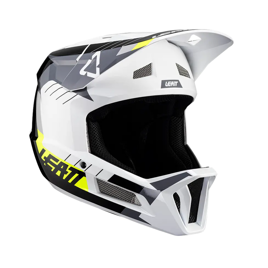 Product photo showing Leatt, Gravity 2.0 V25 Helmet (MTB) Mountain Bike in White/Black, Colors: Lavender, Mint, Stealth, White/Black, White/Red, Sizes: 2-2