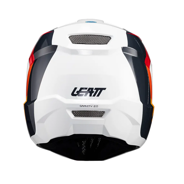 Detailed product image of Leatt, Gravity 2.0 V25 Helmet (MTB) Mountain Bike in White/Red, Colors: Lavender, Mint, Stealth, White/Black, White/Red, Sizes: 2-2