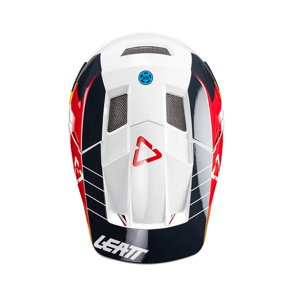 Image showing Leatt, Gravity 2.0 V25 Helmet (MTB) Mountain Bike in White/Red, Colors: Lavender, Mint, Stealth, White/Black, White/Red, Sizes: 2-2
