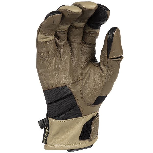 Product image of klim adventure gtx glove tan 1 motocross gloves showing fit, construction, and colorway | Available at BTO Sports