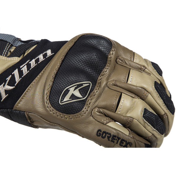 Product image of klim adventure gtx glove tan 2 motocross gloves showing fit, construction, and colorway | Available at BTO Sports