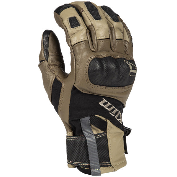 Product image of klim adventure gtx glove tan motocross gloves showing fit, construction, and colorway | Available at BTO Sports