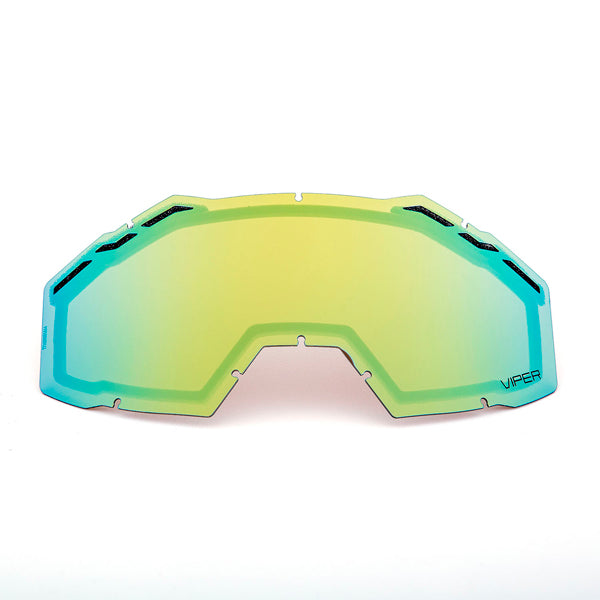 Klim Viper Replacement Snow Lenses in Clear Silver Mirror SKU 3981-000-000-004