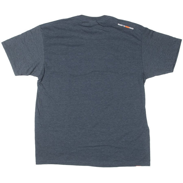 Studio photo on a white background of KTM KTM Logo Tee; showing tee fit, printed graphics, and crew neckline; SKU 3PW250052202; Sizes: S-2XL