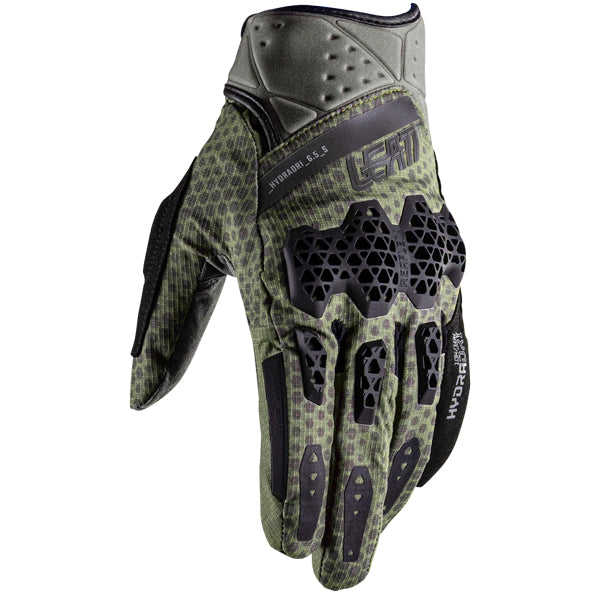 6026003600 - Leatt - ADV HydraDri 6.5 Short Gloves - color: Forest Green - sizes: XS-XL product photo