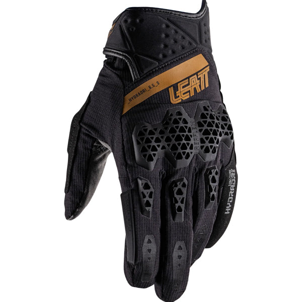 6026003552 - Leatt - ADV HydraDri 6.5 Short Gloves - color: Stealth Black/Grey - sizes: XS-XL product photo