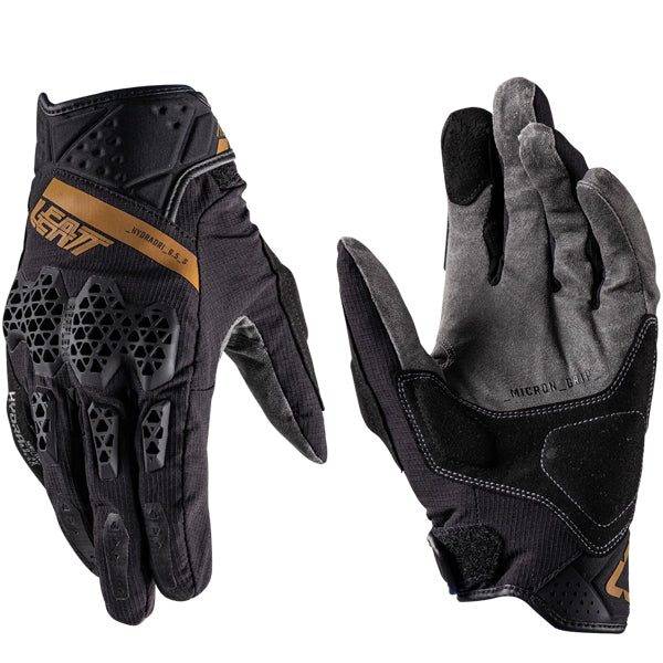 6026003550 - Leatt - ADV HydraDri 6.5 Short Gloves - color: Stealth Black/Grey - sizes: XS-XL product photo