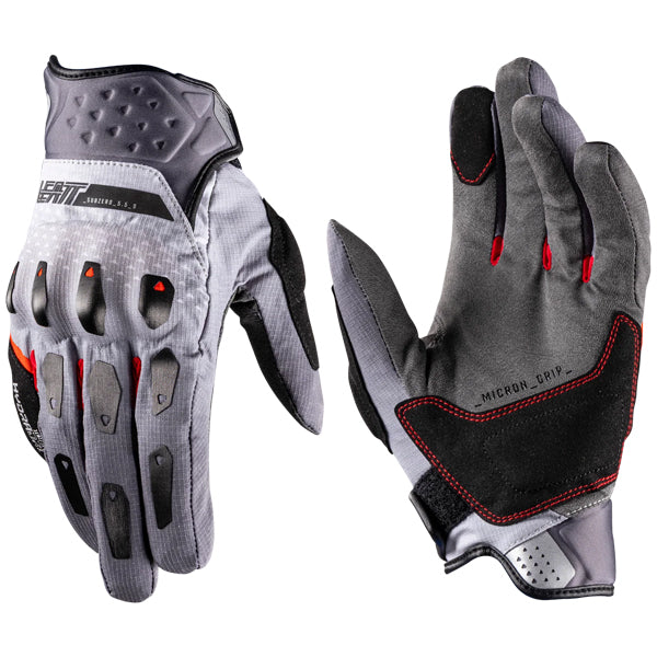 6026003305 - Leatt - ADV SubZero 5.5 Short Gloves - color: Stealth Black/Grey - sizes: XS-XL product photo - alternate view