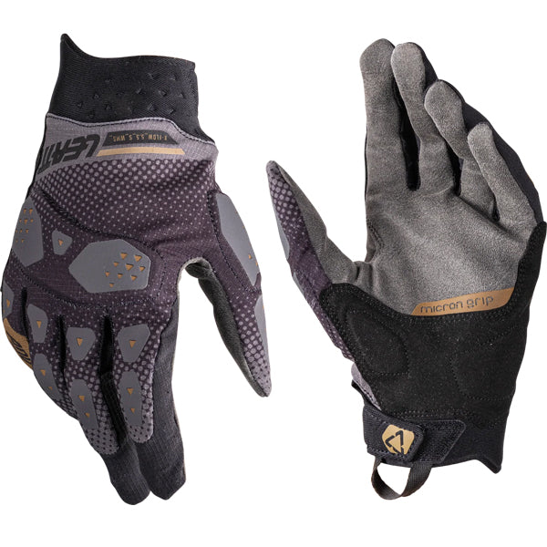6026004501 - Leatt - ADV X-Flow 5.5 Short Gloves (Womens) - color: Stealth Black/Grey - sizes: XS product photo - alternate view