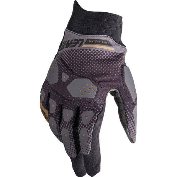 6026004502 - Leatt - ADV X-Flow 5.5 Short Gloves (Womens) - color: Stealth Black/Grey - sizes: XS product photo